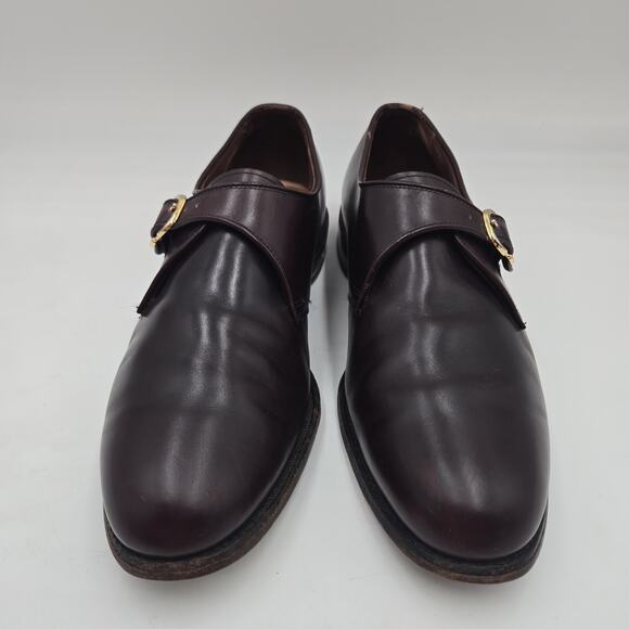 Allen Edmonds Men’s Shoes Single Monk Strap 8.5 D Brown Oxblood Standish Dress main image 6